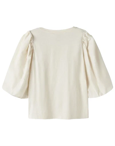 Name It - NKFKomha Top - Antique White